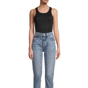 NWT Majestic Filatures Ribbed Black Tank L